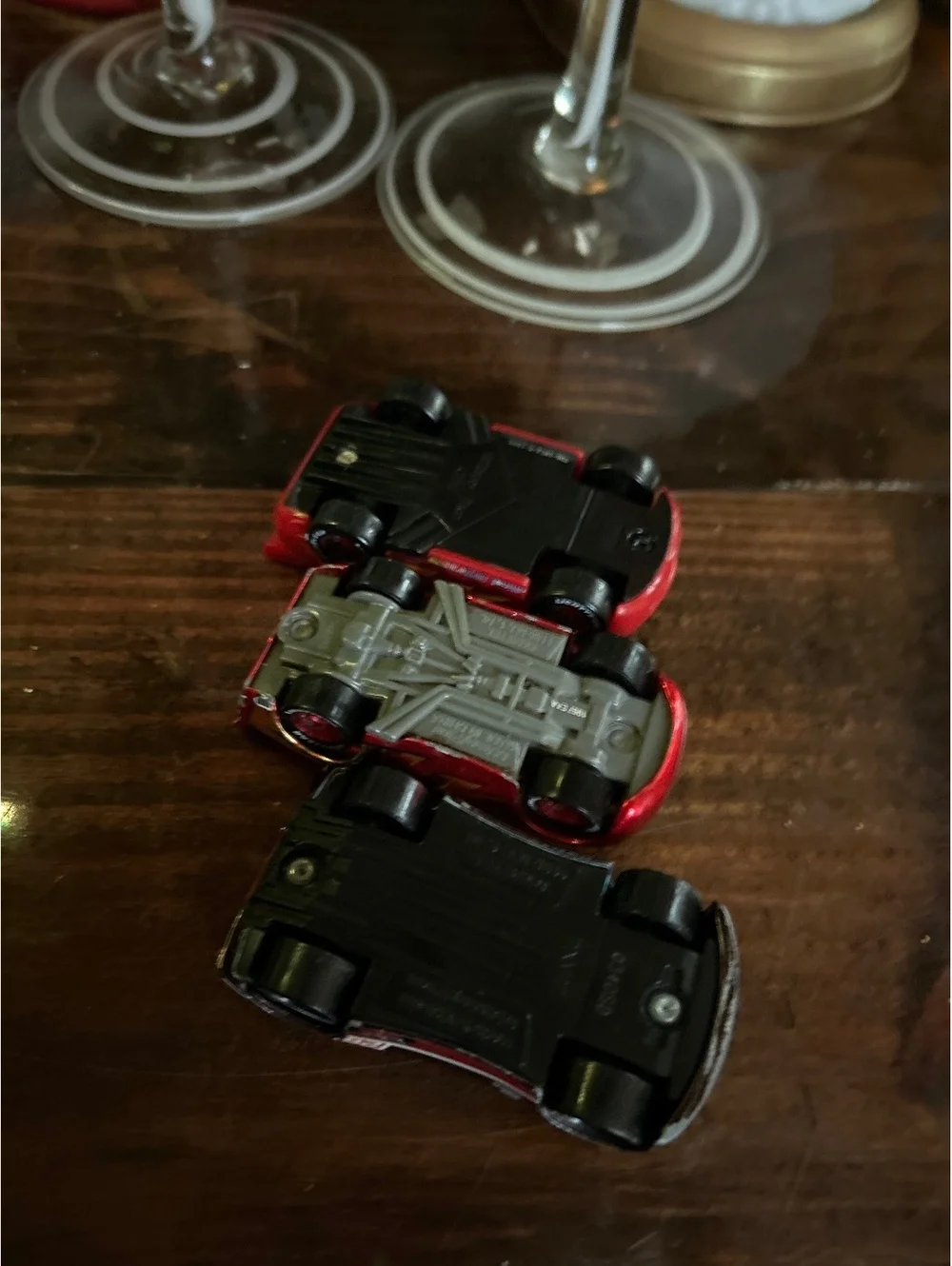 Set of 3 Vintage Disney Pixar Cars  plastic- Diecast Toy Cars